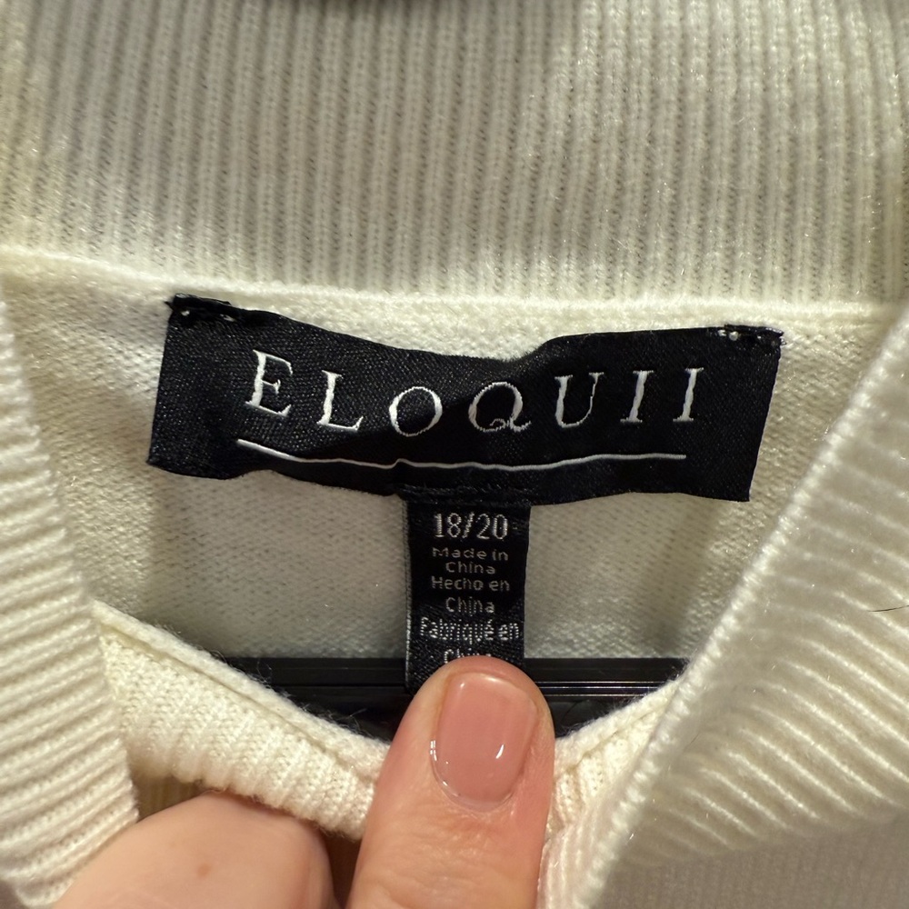 Eloquii Ivory Knit Turtleneck - Picture 4 of 6